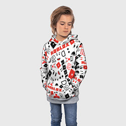 Толстовка-худи детская ROBLOX, цвет: 3D-меланж — фото 2