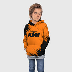 Толстовка-худи детская KTM, цвет: 3D-меланж — фото 2