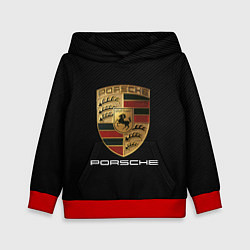 Толстовка-худи детская PORSCHE, цвет: 3D-красный