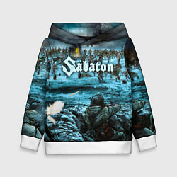Толстовка-худи детская Sabaton, цвет: 3D-белый