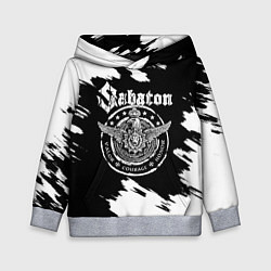 Толстовка-худи детская Sabaton, цвет: 3D-меланж
