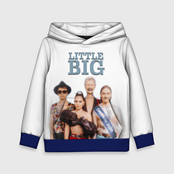 Толстовка-худи детская Little Big, цвет: 3D-синий