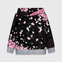 Толстовка-худи детская САКУРА, цвет: 3D-меланж