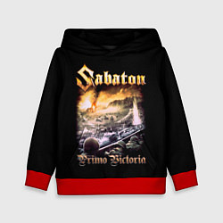 Толстовка-худи детская SABATON, цвет: 3D-красный