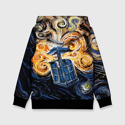 Детская толстовка Van Gogh Tardis / 3D-Черный – фото 2