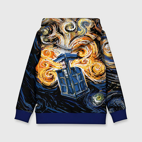 Детская толстовка Van Gogh Tardis / 3D-Синий – фото 2