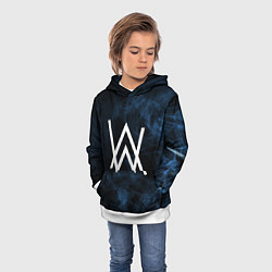 Толстовка-худи детская Alan Walker, цвет: 3D-белый — фото 2