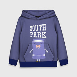 Толстовка-худи детская South Park Полотенчико, цвет: 3D-синий