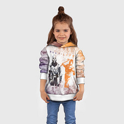 Толстовка-худи детская Half life attack, цвет: 3D-белый — фото 2