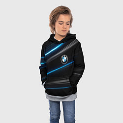 Толстовка-худи детская BMW, цвет: 3D-меланж — фото 2