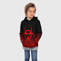 Толстовка-худи детская BIOHAZARD, цвет: 3D-меланж — фото 2