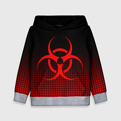 Толстовка-худи детская BIOHAZARD, цвет: 3D-меланж
