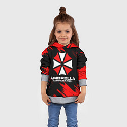 Толстовка-худи детская Umbrella Corporation, цвет: 3D-меланж — фото 2