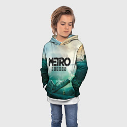 Толстовка-худи детская METRO EXODUS, цвет: 3D-белый — фото 2