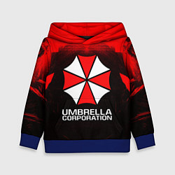 Толстовка-худи детская UMBRELLA CORP, цвет: 3D-синий