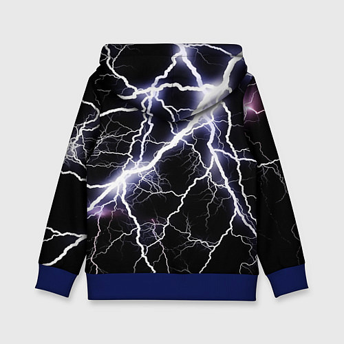 Детская толстовка Молния / 3D-Синий – фото 2