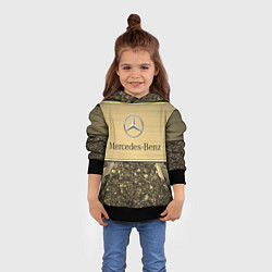 Толстовка-худи детская MERCEDES GOLD, цвет: 3D-черный — фото 2