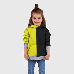 Толстовка-худи детская BLACK YELLOW, цвет: 3D-меланж — фото 2