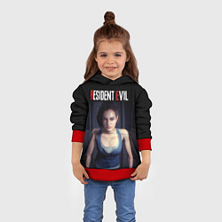 Толстовка-худи детская Jill Valentine, цвет: 3D-красный — фото 2