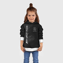 Толстовка-худи детская MERCEDES, цвет: 3D-белый — фото 2