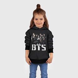 Толстовка-худи детская BTS, цвет: 3D-черный — фото 2