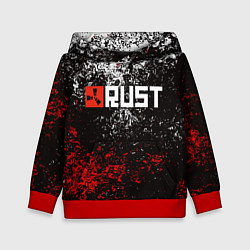 Толстовка-худи детская RUST, цвет: 3D-красный