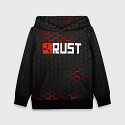 Толстовка-худи детская RUST, цвет: 3D-черный