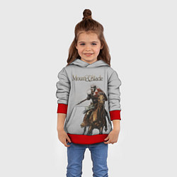 Толстовка-худи детская Mount and Blade, цвет: 3D-красный — фото 2