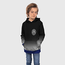 Толстовка-худи детская Volkswagen, цвет: 3D-синий — фото 2