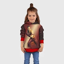 Толстовка-худи детская Wally West, цвет: 3D-красный — фото 2