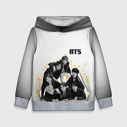 Толстовка-худи детская BTS, цвет: 3D-меланж