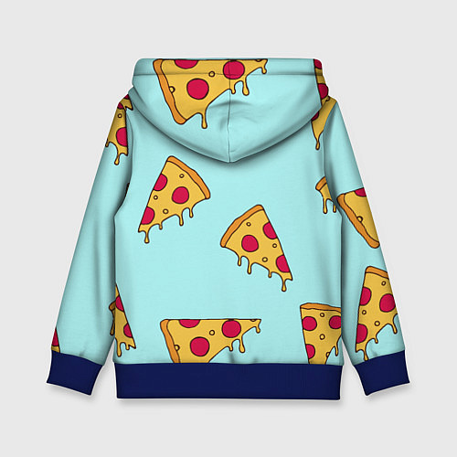 Детская толстовка Ароматная пицца / 3D-Синий – фото 2