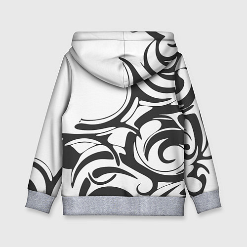 Детская толстовка Узоры / 3D-Меланж – фото 2
