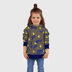Толстовка-худи детская РАК, цвет: 3D-синий — фото 2
