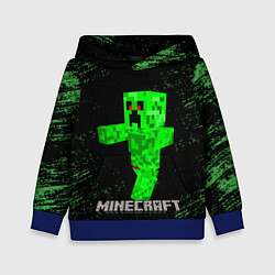 Толстовка-худи детская MINECRAFT CREEPER, цвет: 3D-синий