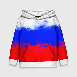 Толстовка-худи детская Россия, цвет: 3D-белый
