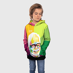 Толстовка-худи детская Hayao Miyazaki, цвет: 3D-черный — фото 2