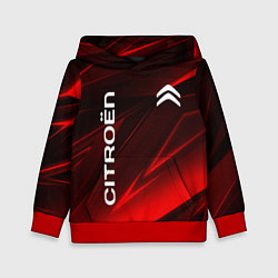 Толстовка-худи детская CITROEN, цвет: 3D-красный