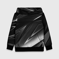Толстовка-худи детская GEOMETRY STRIPES BLACK & WHITE, цвет: 3D-черный