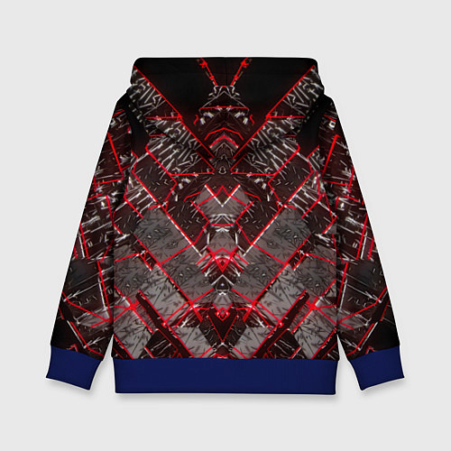 Детская толстовка Текстура / 3D-Синий – фото 2