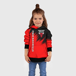Толстовка-худи детская CHICAGO BULLS, цвет: 3D-черный — фото 2