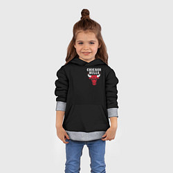 Толстовка-худи детская CHICAGO BULLS, цвет: 3D-меланж — фото 2