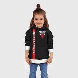 Толстовка-худи детская CHICAGO BULLS, цвет: 3D-белый — фото 2