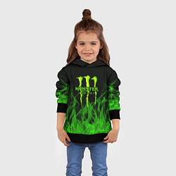 Толстовка-худи детская MONSTER ENERGY, цвет: 3D-черный — фото 2