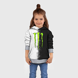 Толстовка-худи детская MONSTER ENERGY, цвет: 3D-меланж — фото 2