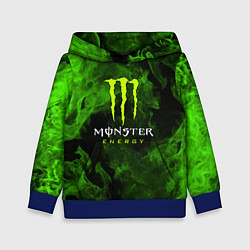 Толстовка-худи детская MONSTER ENERGY, цвет: 3D-синий