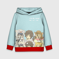 Толстовка-худи детская Ученик чудовища, цвет: 3D-красный