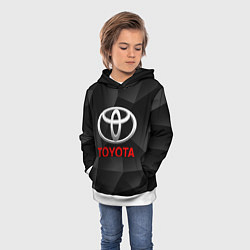 Толстовка-худи детская TOYOTA, цвет: 3D-белый — фото 2
