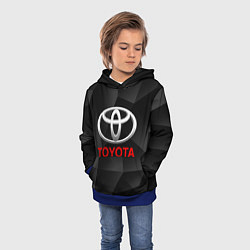 Толстовка-худи детская TOYOTA, цвет: 3D-синий — фото 2