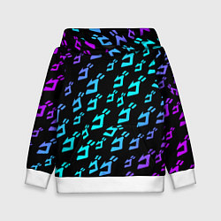 Толстовка-худи детская JOJOS BIZARRE ADVENTURE, цвет: 3D-белый